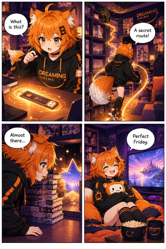 Full-color manga panel showing Mimi’s Friday Mission